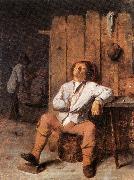 BROUWER, Adriaen A Boor Asleep oil painting artist